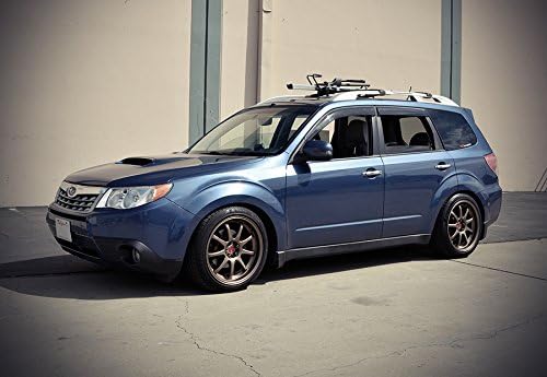 WellVisors Window Visors Wind Deflectors Compatible with Subaru 2009-2013 Forester Premium Series Rain Guards 3-847SU002