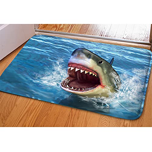 Hugs Idea Shark 3D Printed Front Doormat Indoor Outdoor Rectangular Floor Mat For Bathroom Bedroom Kitchen Living Room #TOP6