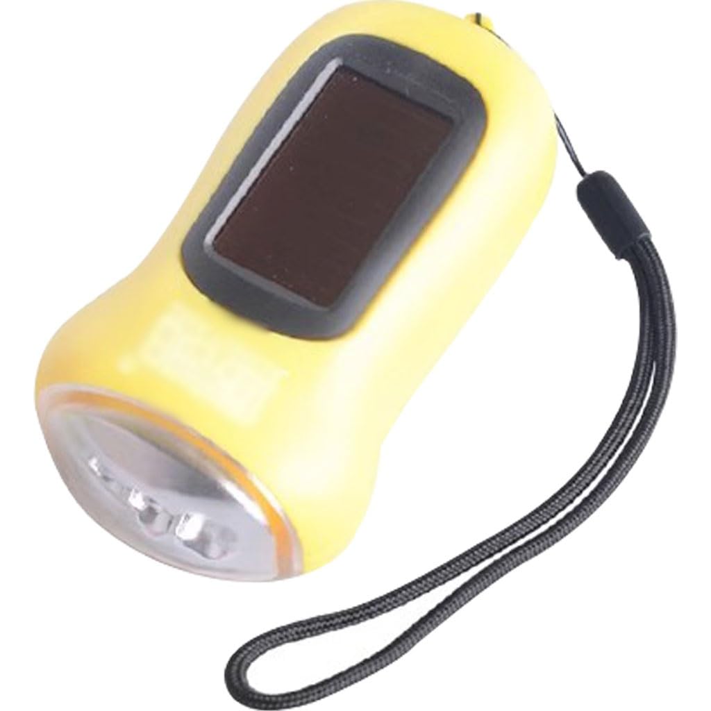 Linterna De Manivela para Exteriores Linterna Solar para Exteriores, Mini Linterna Portátil con Manivela, Linterna De Emergencia con 3 Luces LED, Linterna De Supervivencia Portátil(Yellow Color,5pcs)