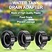3-Size 275-330 gallon IBC tote drain adapter, Water Hose Male Adapter for Garden Hose, Food Grade IBC Drain Adapter, including 2