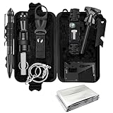 KEPEAK Survival Gear, Professional Emergency Kit, Outdoor Survival Kit for Camping, Hiking, Earthquake and Other Emergency