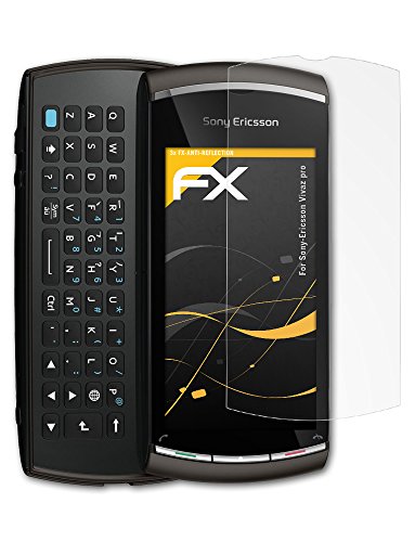 atFoliX FX Antireflex Sony Ericsson Vivaz Pro Protector de pantalla Sony Ericsson Vivaz Pro Protector de pantalla anti reflejante Sony Ericsson Sony Ericsson Vivaz Pro Resistente a rayones 3 piezas