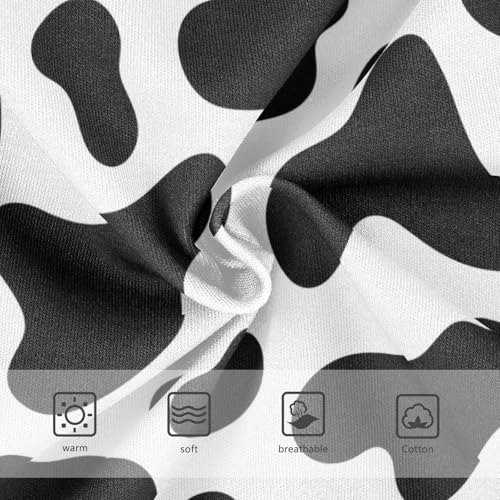 Cotton Toddler Underwear Floral Black White Cow Print Cute Panties Girl Artistic Kids Briefs Undies 2t3