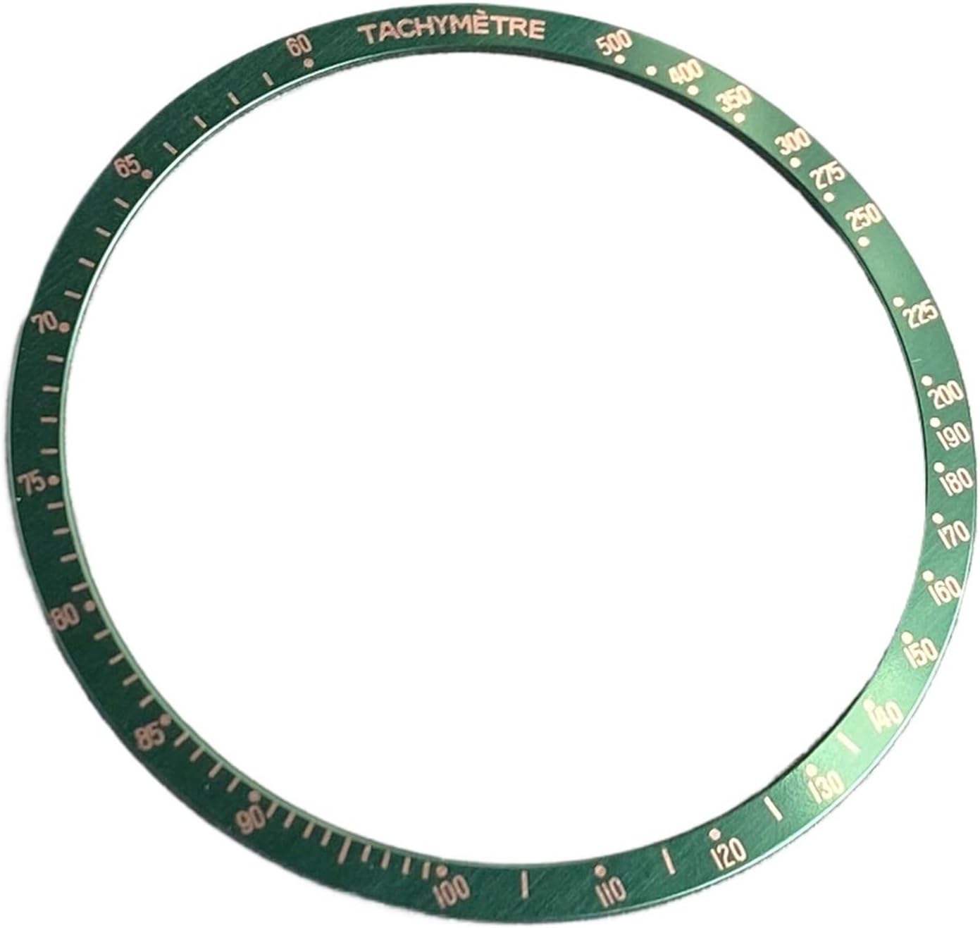 Aluminum Watch Bezel Insert Ring Compatible Style Men Chronograph Accessories 34.2mmx38.3mm(Green Bezel Insert)