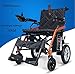 H-BEI Fauteuil Roulant électrique Pliant en Alliage d'aluminium Batterie au Lithium pour Fauteuil Roulant électrique Intelligent Compact, 10ah