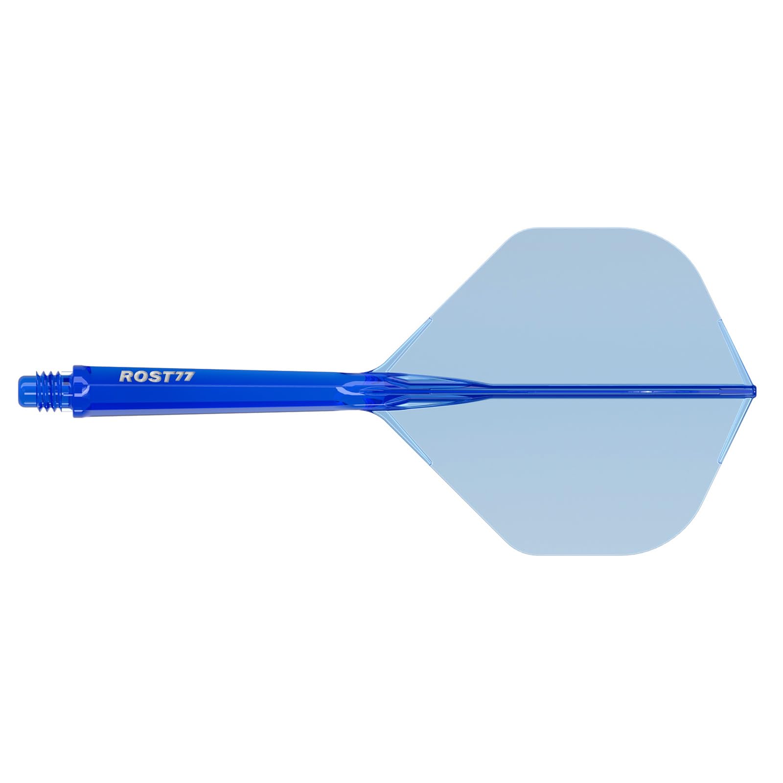 CUESOUL ROST 77 Integrated Dart Shaft and Flight,Big Standard Shape,Set of 3(clear color series)