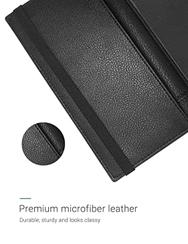 Zreal Checkbook Cover For Men & Women, Premium Vegan Leather Checkbook Holder Slim Wallets For Top & Side Tear Duplicate Checks With Rfid Blocking (Matte Black) #TOP4