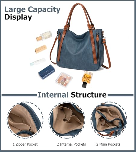 Bolso Tote Vintage Slouchy para Mujer miniatura 6