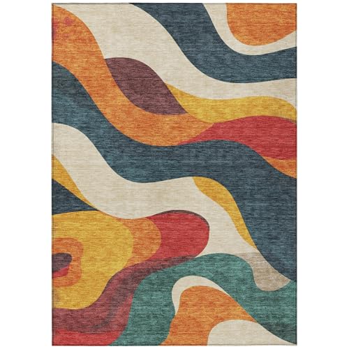 Tapete Addison Rugs Chantille 5 x 7.5 pies Naranja miniatura 3