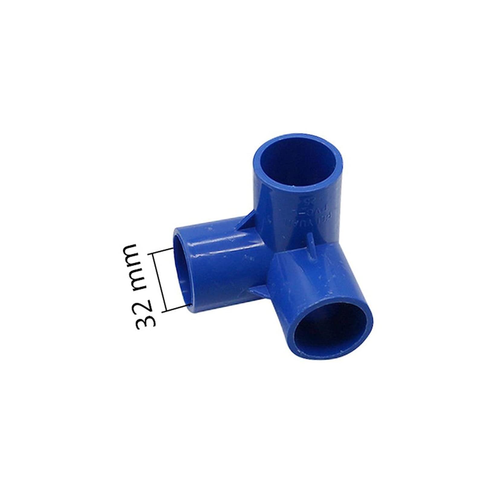 Manguera de Uso General Adaptador de Conector de Manguera Ae Junta de Tubería de Pvc Junta de Tubería de Riego de Jardín de Riego Tridimensional de Tres Vías de Pvc de 32 Mm Junta de Tubería Deua Trid