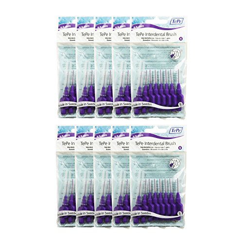 TePe brossettes interdentaires Violet  10 paquets (80 Brosses)