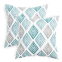 CaliTime Kissenbezüge – 2er Pack, Fleece-Stoff, Abstraktes Meereswellen-Design, Für Couch & Bett – Navy/Grau