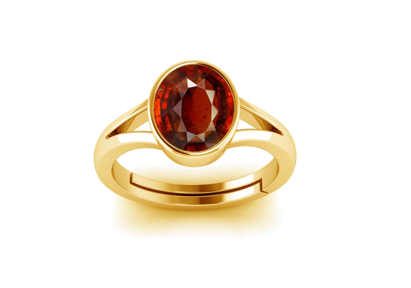 LMDLACHAMA 11.00 Carat Natural Gomed Stone Astrological Gold Ring Adjustable Gomed Hessonite Astrological Gemstone for Men and Women (Lab - Tested) (B0873814TX) Amazon Price History, Amazon Price Tracker