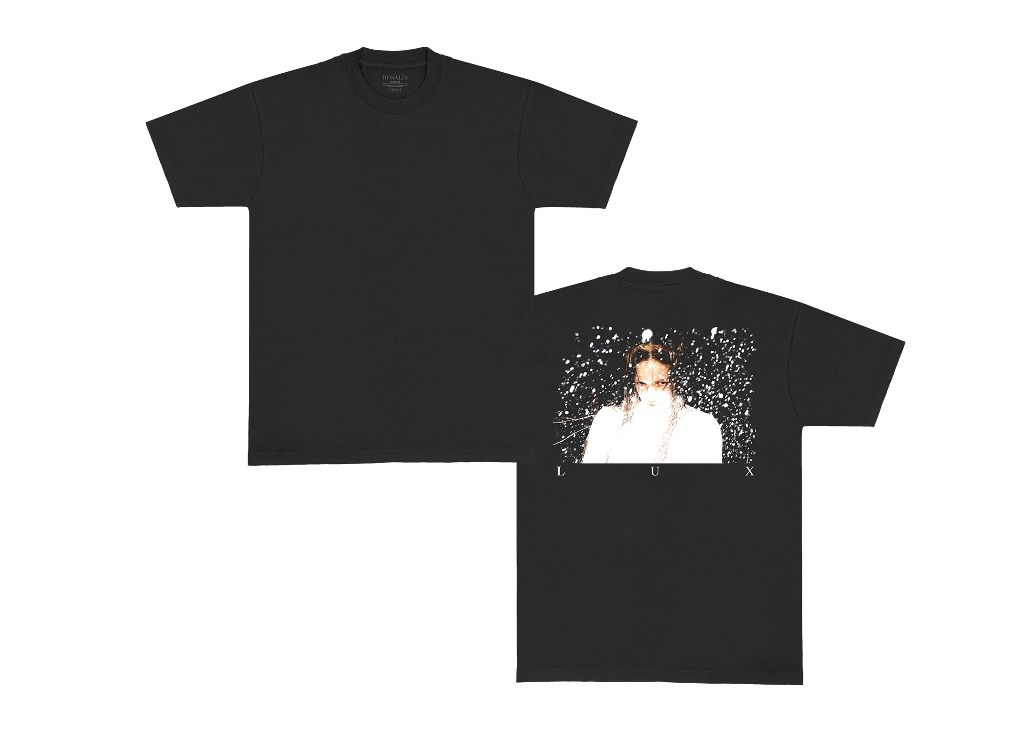 Rosalia LUX オフィシャルTシャツ ROSALÍA Camiseta Unisex con Logotipo Oficial Merch Lux para