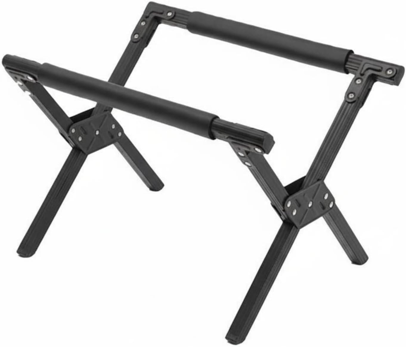 YIJU Outdoor Storage Shelf Folding Rack Stand Table Riser Portable Support with Non Slip Cushioned Arms Suitable for Camping Beach Trips Tailgating picnics Travel