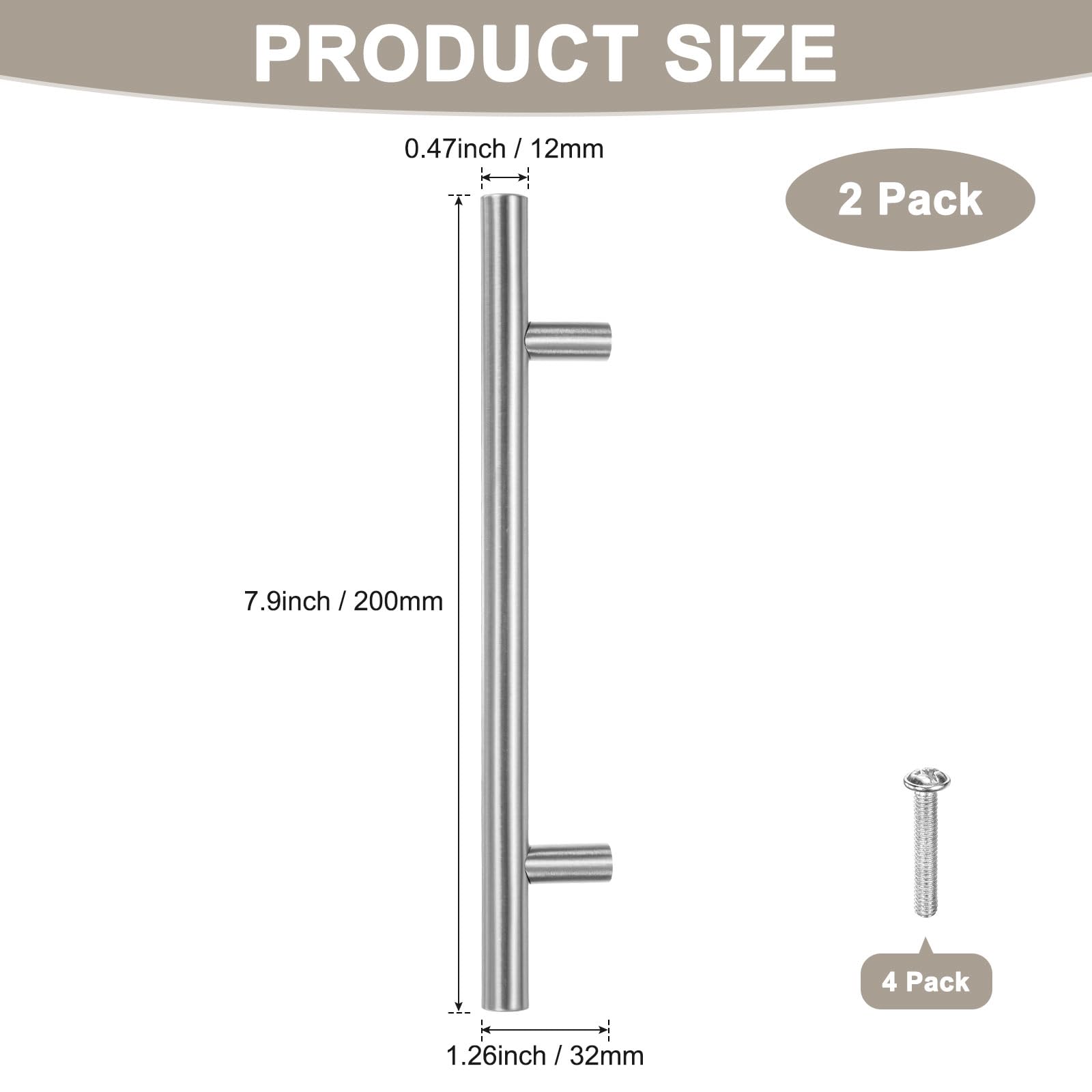 M METERXITY 2-Pack Cabinet Pulls Knobs - Image 3