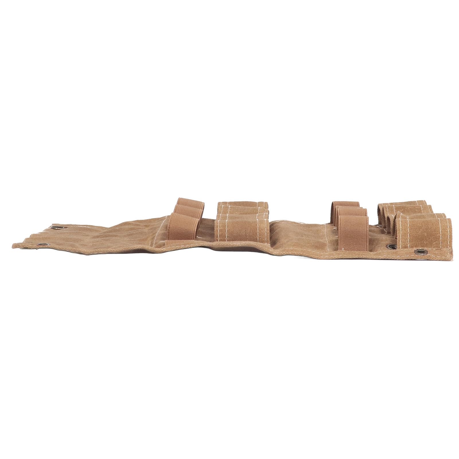 Cocoarm Borsa per Bottiglie di Spezie, Borsa per Bottiglie di Condimento per Esterni in Tela con 9 Slot, Supporto Portatile Pieghevole, Design con Foro per Corda, per Campeggio Barbecue Picnic (Cachi)