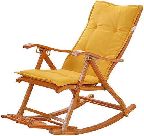 Miniatura 1 de Cojín antideslizante para silla mecedora de algodón y lino, almohadillas integradas para silla mecedora con lazos