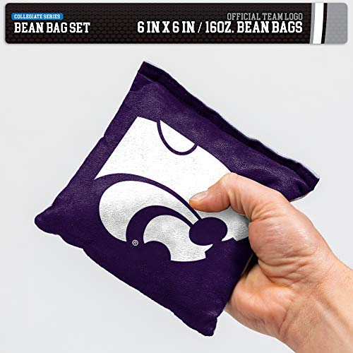 Image of NCAA College Dual Sided Bean Bags by Wild Sports, 8 Count, Premium Toss Bags for Cornhole Set - Great for Tailgates, Outdoors, Backyard