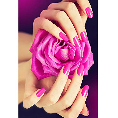 Qingsb-Toile non encadrée représentant des ongles, pour salon de beauté, nail art, 6#, 40*50cm Cover