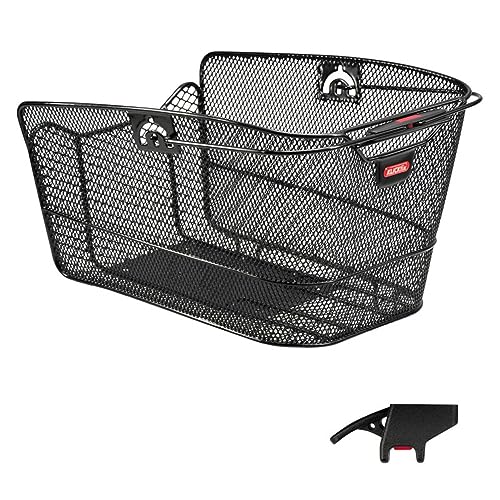 Klickfix Unisex – Erwachsene Hinterradkorb-2128051100 Hinterradkorb, schwarz, 23x22,5x36cm