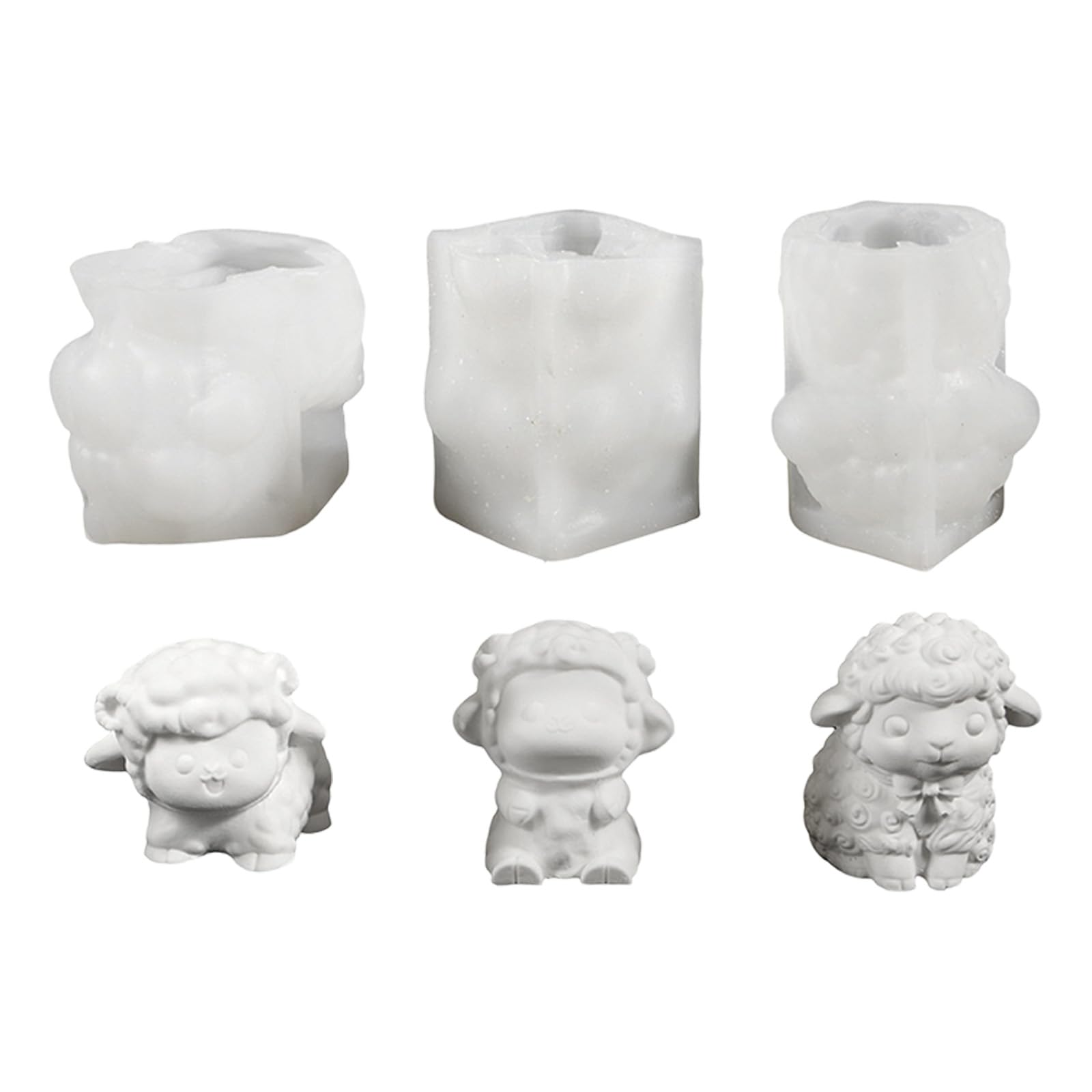 SXRQ Lovely Lamb Silicone Mold for Handcrafted Candlewax Soap Chocolate Crafting and Home Decor Gifts Home Decor Mold