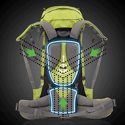 Mochila deportiva Wind Tour 60L impermeable con cubierta miniatura 2