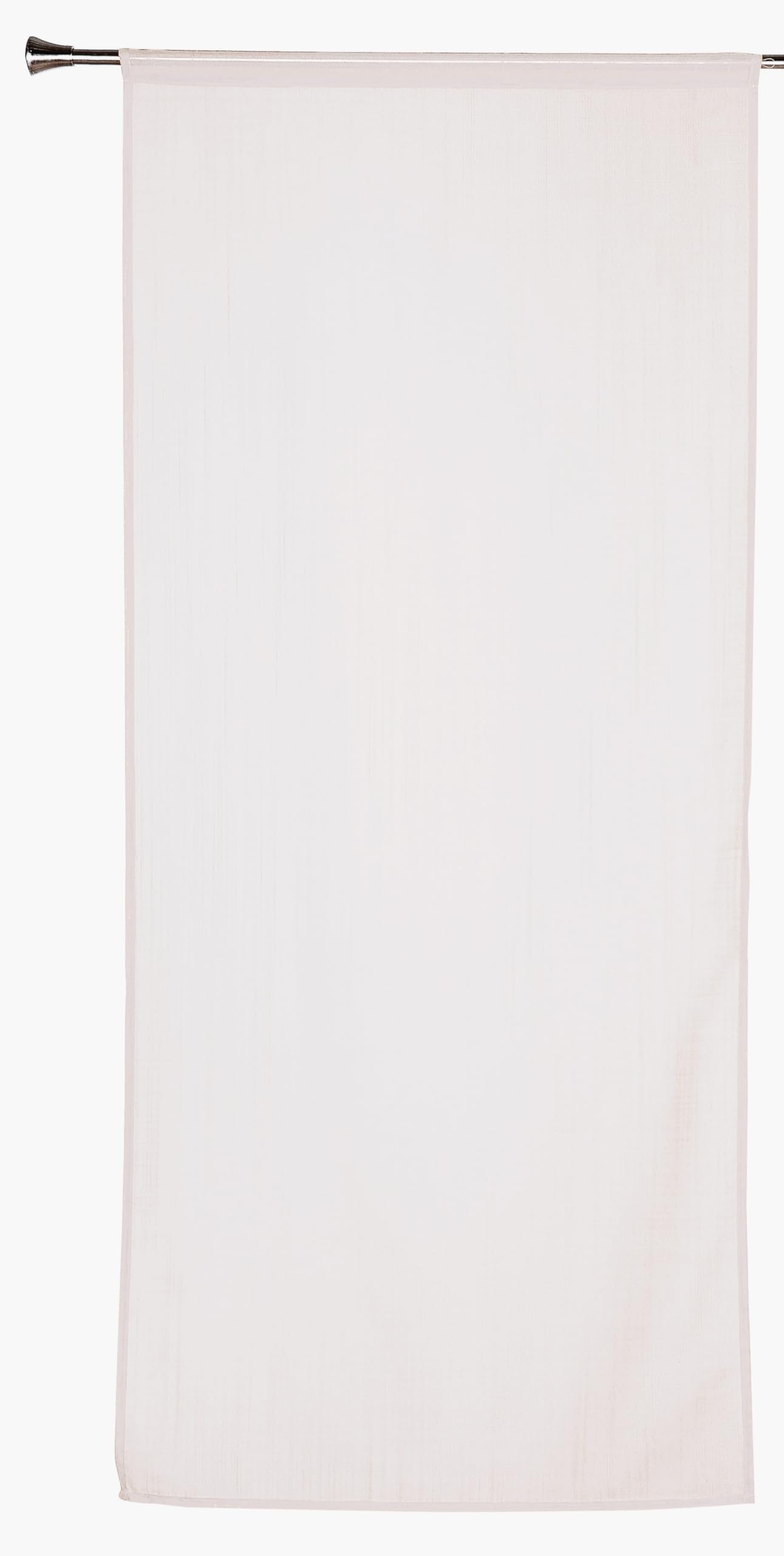 LINDER Tenda in voile con passante, 70 x 200 cm, 100% poliestere, certificato Oeko TEX - tessuto e tinto in Francia - Collezione Etamine ghiacciata