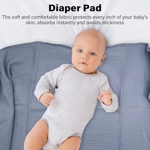 Image of Muslin Swaddle Blankets Cotton Newborn Colorful Natural Soft and Breathable, Enlarge Thickened Baby Blankets For Boys and Girls Suitable For Infants & Toddlers Swaddle Wrap(4 Pack)