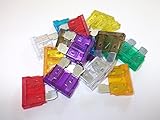 24 fusibles estándar para Mercedes 3A 5A 7.5A 10A 15A 20A 25A 30A Auto Coche Camión Van 3 de cada tamaño