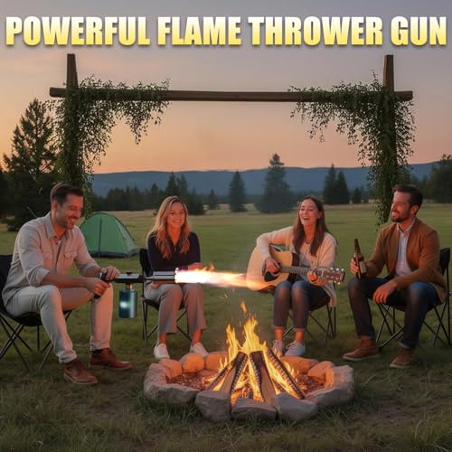 Image of Propane Torch Gun, High-Heat Blow Torch with One-Touch Max Fire & Safety Lock, Adjustable Cooking Torch for Sous Vide, BBQ Grilling, Charcoal, Fireplace, DIY Projects (Tank Not Included)