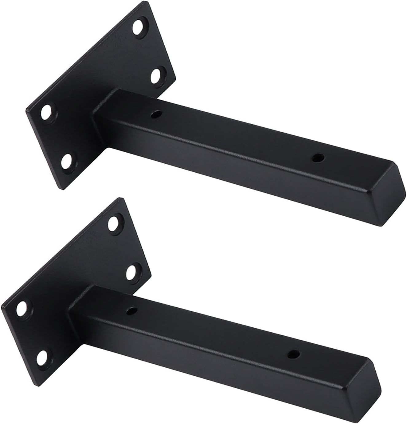 Shelves,shelf brackets,Kitchen Shelf Brackets Solid Metal Heavy Duty Shelves Brackets, 2 Pcs, Not Easy to Rust, Invisible Support Design, with Screws and Wall Plugs, 6 Sizes, Wall Brackets Black,White