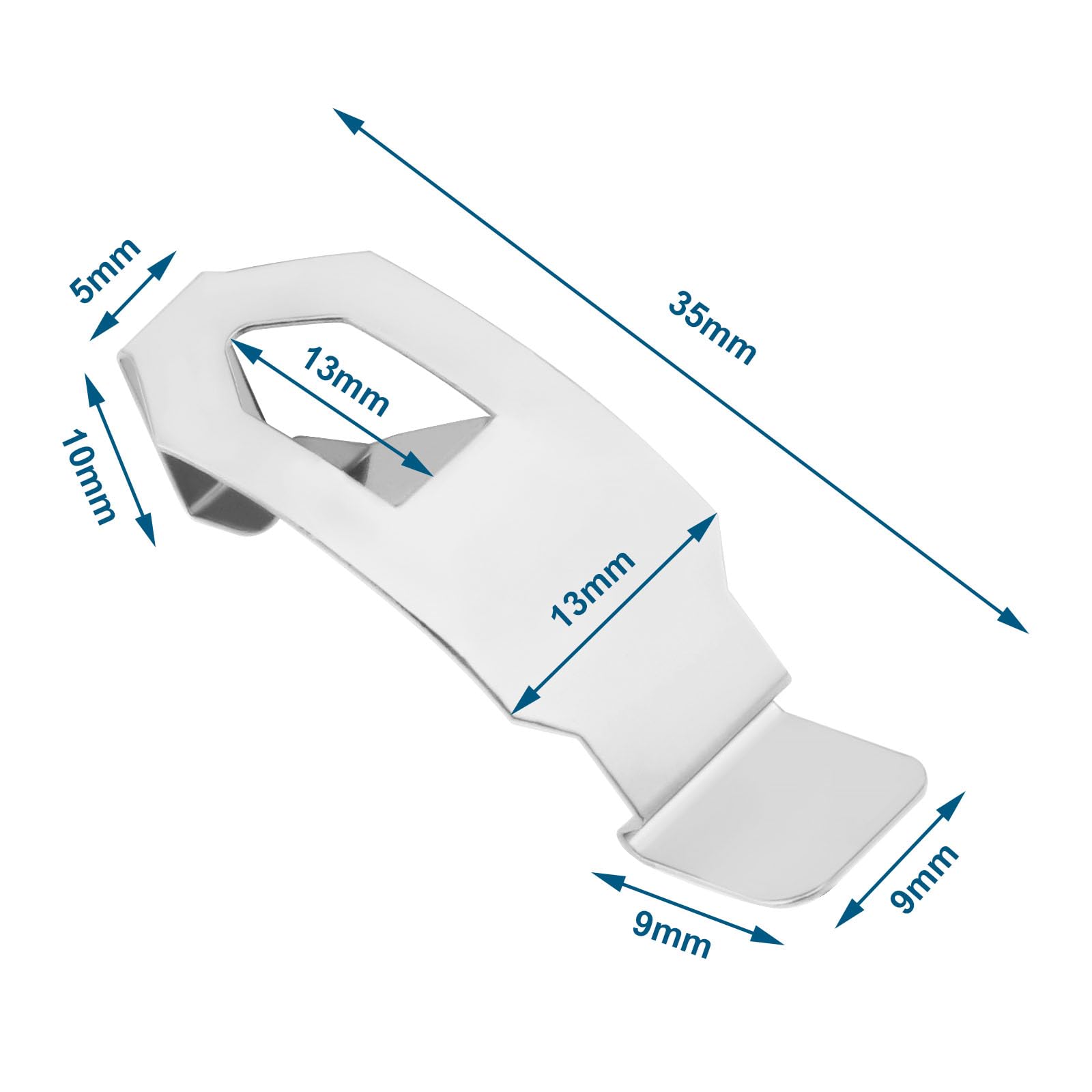 Sourcing Map 100 Bilderrahmen-Clips Mit Schrauben – Silber, Drehknopf-Verschluss, 25x9 Mm