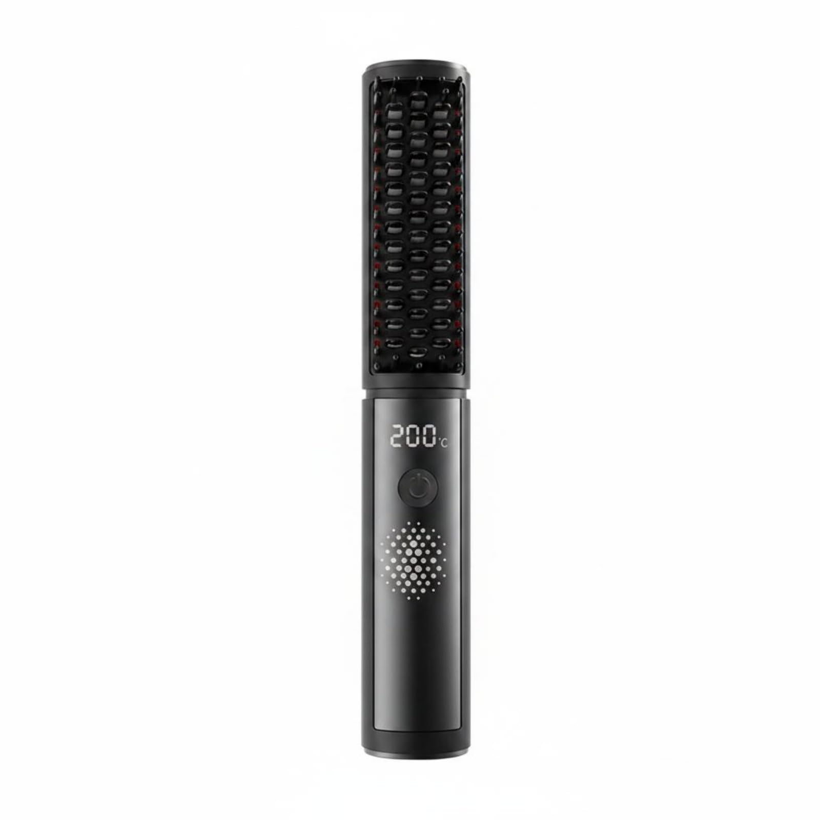 Wireless Straightening Brush Constant Temperature Negative Ion Hair Straightener Brush Fast Heating Rechargeable Hair Straightening Comb for Home, Black-image-40