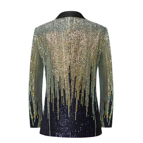 Men Sequin Embellished Blazer Jacket for Singers Stage Prom Shiny Blazers Party Wedding Blazer2