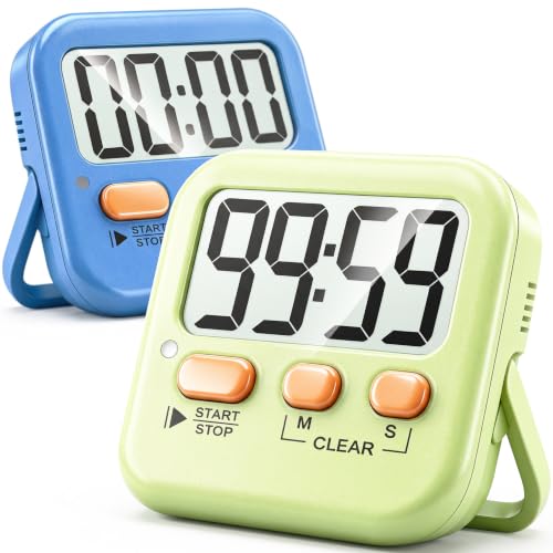 Antonki 2 Pack Digital Timer for Kids Classroom Kitchen Timers for...