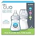 Chicco Duo 5oz. Hybrid Baby Bottle with Invinci-Glass Inside and Plastic Outside | Dishwasher, Bottle Warmer, and Electric Sterilizer Safe | Intui-Latch Nipple | Clear/Grey, 2pk