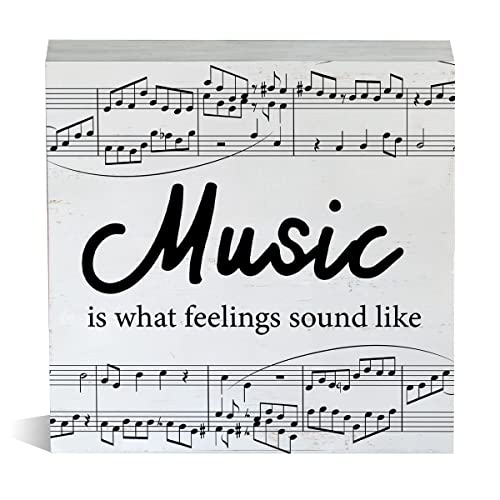 Music Lover Gift for Teacher Musician Music is What Feelings