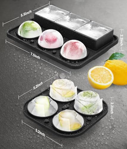 Molde para cubitos de hielo con tapa 2.5 pulg miniatura 3