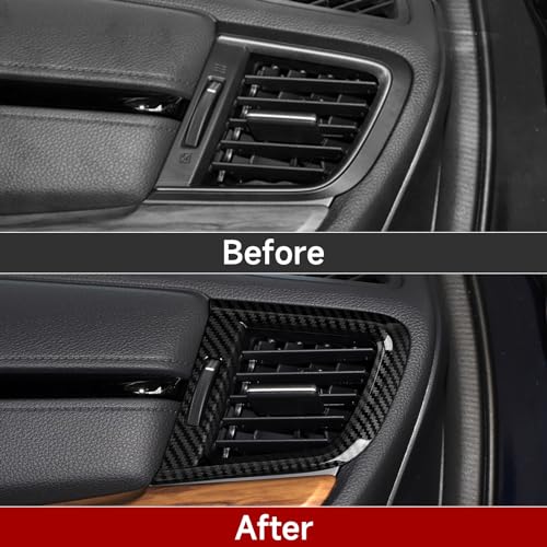 Image of Car Air Vent Outlet Cover Decals for Honda CR-V 2017 2018 2019 2020 2021 2022 Accessories CRV ABS Carbon Fiber Interior Stickers