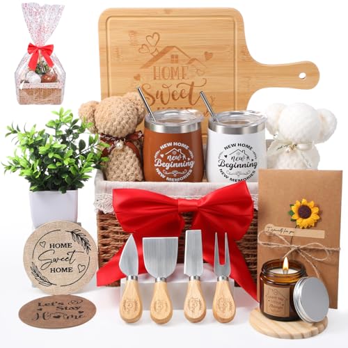 House Warming Gifts Basket 21 Pieces Housewarming Gift for New Ap...