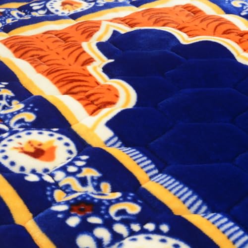 Tapete de oración musulmán acolchonado azul royal 80x120 cm miniatura 4