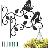 【Artesanía Exquisita】- El soporte está elaborado en forma de una hermosa rama de árbol con una mariposa y 3 hojas como decoración. La artesanía es exquisita, la imagen es vívida y las costuras soldadas son ajustadas, lo que la convierte en una decoración indispensable para su hogar.