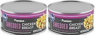 Premium Shredded Chicken Breast With Rib Meat in Water (Pack Of 2 Cans)1...