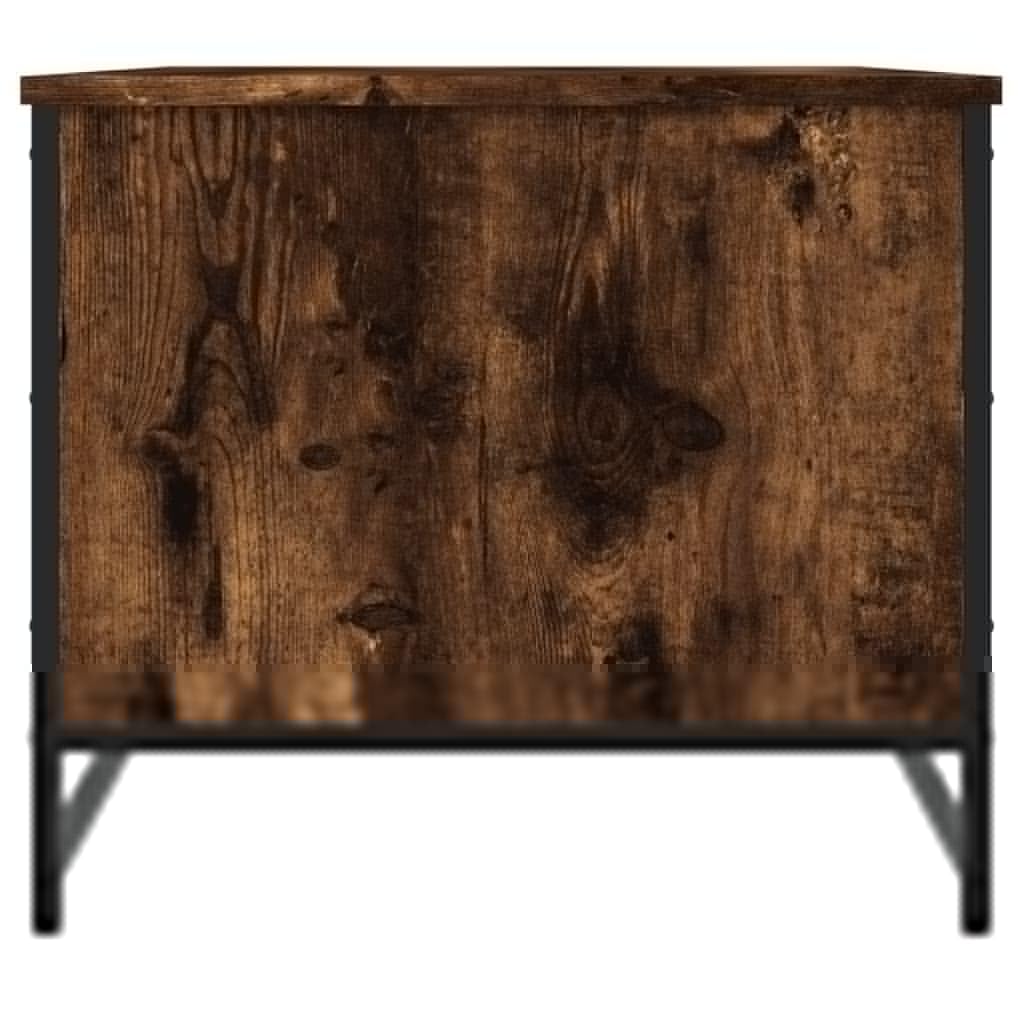 Homgoday Tavolino da caffè in rovere fumé, 85,5 x 51 x 45 cm, in legno ingegnerizzato, tavolino da tè per soggiorno, sala d'accoglienza degli ospiti, camera da letto e mobili da ufficio