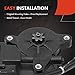 A-Premium Front Left Driver Side Power Window Lift Motor with 4-Pin Plug Compatible with Honda CR-V CRV 1997-2001, Prelude 1997-2001, Civic 1995 & Acura Integra 1994-2001