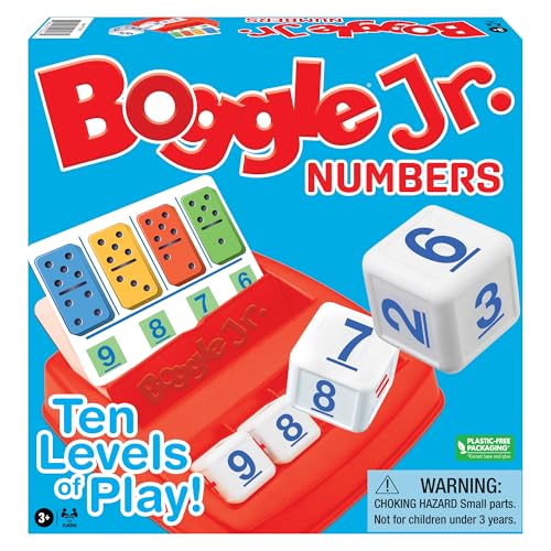 Winning Moves Boggle Jr, Numbers, The Original Grow-with-Me Numbers Learning Game Games USA, Math, Counting and Number Recognition, Ages 3+.