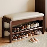 Différents styles : disponible dans une variété de couleurs, y compris le blanc, le bois et le noyer, et dans des tailles telles que 45 cm, 60 cm et 80 cm, ce banc de couloir s'adapte facilement à tout style de décoration d'intérieur. Il devient une partie de votre décoration d'intérieur, améliorant le style général de votre espace.