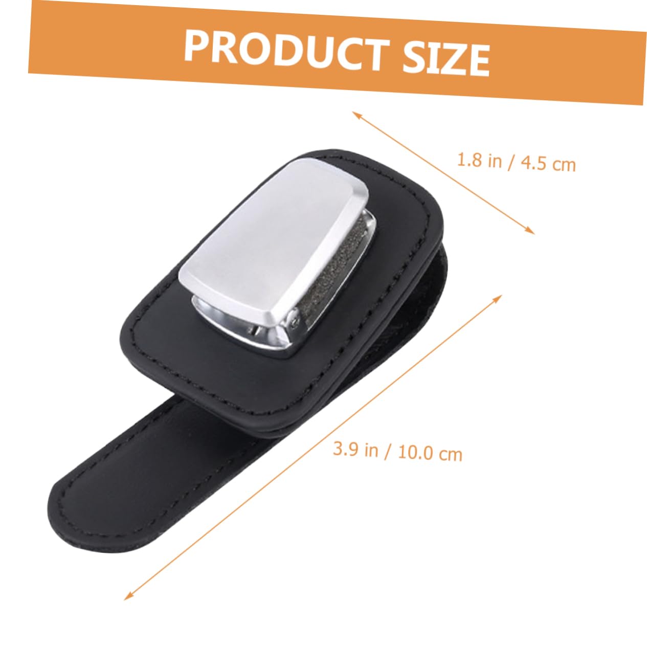 SOLUSTRE 4pezzi Supporto Occhiali Per Auto Pelle Clip Visiera Per Occhiali Da Sole e Biglietti Accessorio Pratico e Multifunzionale Per Veicoli