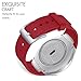 FanTEK Band for Gear S2 - Soft Silicone Sports Style Replacement Strap Work for Gear S2 Smart Watch SM-R720 SM-R730 Version Only, Red